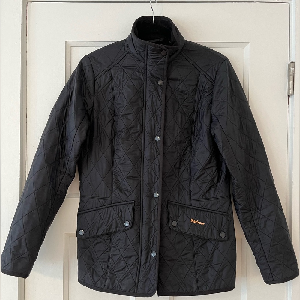 Barbour Black Quilted Utility Jacket